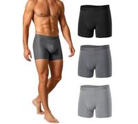 TRENDOUX Modal Boxershorts Herren, 3er Pack Atmungsaktive Bequeme Unterhosen Männer mit Nahtlosem Elastischem Bund, Lange Weiche Unterwäsche Für den Täglichen Gebrauch L