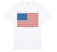 Trendy Apparel 4th of July America's 250th 1776-2026 US Flag Comfort Colors Adult Heavyweight T-Shirt