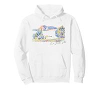 Trendy Apparel La Dolce Vita Henri Edmond Cross Watercolor Pullover Hoodie