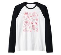 Trendy Apparel Valentine's Day Iconic Valentine's Hearts Art Raglan
