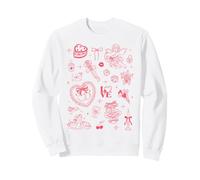Trendy Apparel Valentine's Day Iconic Valentine's Hearts Art Sweatshirt