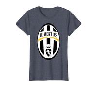 Trendy Juventus Sports Club Logo T-Shirt, Damen, Blau Meliert, S