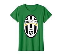 Trendy Juventus Sports Club Logo T-Shirt, Damen, Dunkelgrün, XS