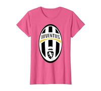 Trendy Juventus Sports Club Logo T-Shirt, Damen, Rosa Meliert, XS