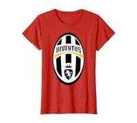 Trendy Juventus Sports Club Logo T-Shirt, Damen, Rot, XS