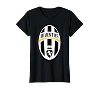 Trendy Juventus Sports Club Logo T-Shirt, Damen, Schwarz, S