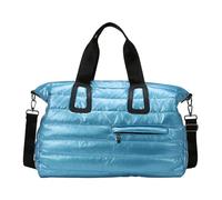 Trendy Large Capacity Waterproof Duffle Bag with Glossy Finish for Athletic Gear Business Trip and Outdoor Adventures Oxford Fabric Sports Duffle Bag