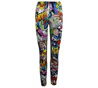 TrendyFashion Damen-Leggings in Übergröße, elastisch, Viskose, Größen 36-52, lange Leggings, Bang, 38-40