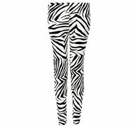 TrendyFashion Damen-Leggings in Übergröße, elastisch, Viskose, Größen 36-52, lange Leggings, zebra, 38-40