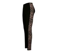 TrendyFashion Damen-Leggings mit Leopardenmuster und Seitenteil, volle Länge, dehnbare Leggings, leopardenmuster, 34-36