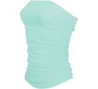 TrendyFashion Damen Sommer Ärmellos Bandeau Top Schlauchweste Top, mint, 38-40
