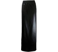 TrendyFashion Damenrock, elastischer Bund, Wetlook, PVC, lang, Partykleidung, Maxirock, Wet Look Gyspy Maxirock, 46-48