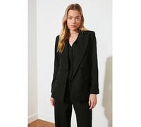 TRENDYOL Damen Trendyol Button Detaillierte Jacke Blazer Jacket Outdoor Blue Button Detailed Blazer Jacket