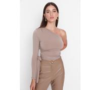 trendyol Bluse in Taupe - Größe XL | Damen Blusen