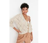 trendyol Cardigan in Beige - Größe S | Damen Pullover Cardigans