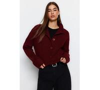 trendyol Cardigan in Bordeaux - Größe M | Damen Pullover Cardigans
