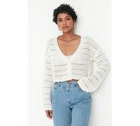 trendyol Cardigan in Weiß - Größe M | Damen Pullover Cardigans