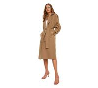 TRENDYOL Damen Archbreaker Detaillierter Wasser Der Lange Trenchmantel Trench Coat, Mink Color, 36 EU