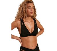 TRENDYOL Damen Ausschnitt Detaillierte Dreieckige Bikini-Oberseite Bikini Top (1er Pack)