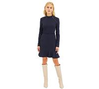 TRENDYOL Damen Black Lace Detailed Flywheel Dress, Marineblau, 36 EU