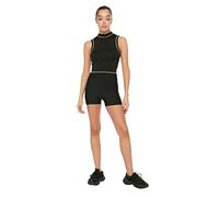 Trendyol Damen Black Roller Sports Tights Yoga Pants, Schwarz, S EU