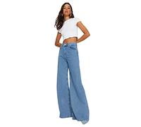 TRENDYOL Damen Blue Extra Wide High Waist Leg Twoss23je00286 Jeans, Blau, 38 EU
