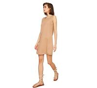 Trendyol Damen Camel Basic Sleeveless Casual Dress, Camel, 34 EU