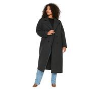 TRENDYOL Damen Damen Gerade Lange Ärmel Entspannt Mantel in Plus Size Plus Size Coat (1er Pack)
