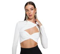 TRENDYOL Damen Damen Gerade Lange Ärmel Tailliert die Bluse Blouse