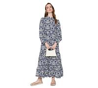 TRENDYOL Damen Dress - Navy Blue - A-line Kleid Casual, Navy Blue, 32