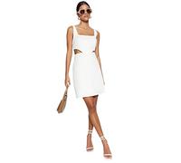 Trendyol Damen Ecru - A-Linie Kleid, Natur, s