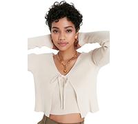 TRENDYOL Damen Einfarbig Taillierte Strickjacke mit U-Ausschnitt Pullover (2er Pack)