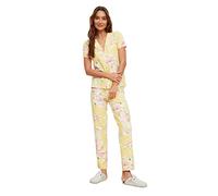TRENDYOL Damen Geblümt Tasche Webstoff Hemd-Hose Pyjama Pajama Set