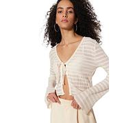 Trendyol Damen Gerade Lange Ärmel Regulär Die Bluse