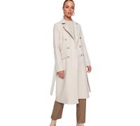 Trendyol Damen Gerade Lange Ärmel Tailliert Mantel Coat, Stone, 38 EU