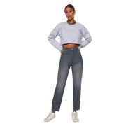 Trendyol Damen Gerade Mama Hohe Taille Jeans