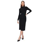 TRENDYOL Damen Gerade Midi Lange Ärmel Tag Nacht Regulär Kleid Dress