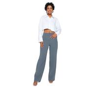 Trendyol Damen Gerade Weites Bein Normale Taille Hose