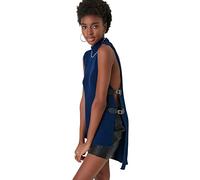 TRENDYOL Damen High Neck Plain Slim Vest Sweater, Marineblau, S EU