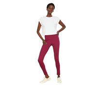 Trendyol Damen Hohe Taille Gestrickte Strumpfhose Leggings, Dark Purple, M EU