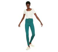 Trendyol Damen Hohe Taille Gestrickte Strumpfhose Leggings, Petrol, S EU