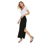 Trendyol Damen Maxi-Strickrock, figurbetont, figurbetont, Schwarz, 36