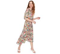 TRENDYOL Damen Midi Shirt Dress Regular Dress Kleid, Lila, 36