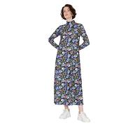 Trendyol Damen Midi Standard Oversize Dress Kleid, Mehrfarbig, S