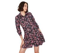Trendyol Damen Mini Skater Regular Dress Kleid, Mehrfarbig, 38