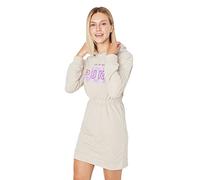 Trendyol Damen Regular Jerseykleid Rundhalsausschnitt Gestrickt Kleid, Greige, L