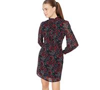 Trendyol Damen Regular Standard Hochabschließender Kragen Webstoff Kleid, Schwarz, 42