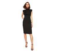 TRENDYOL Damen Schwarzes Steile Kragenkleid Business Casual Dress, Schwarz, 34 EU
