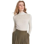 TRENDYOL Damen Stehkragen Ajouré Slim Sweater Sweatshirt