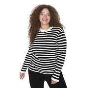 Trendyol Damen Tbbaw23an00019/Siyah Sweatshirt, Schwarz, 3XL Größen